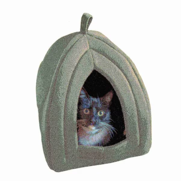 Pet Adobe Igloo Style Pet Tent for Cats, Gray, Pet Adobe, Mfr#: 929180PHC
